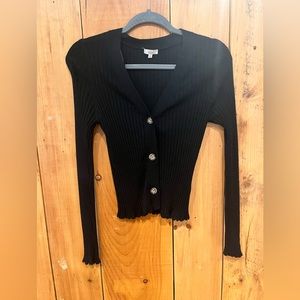 Rails black cardigan